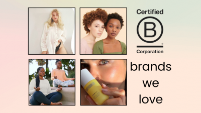 A tribute to 5 of the B Corp brands MagicLinks loves: Prose, Callaly, Gifts For Good, Athleta, and Beautycounter and