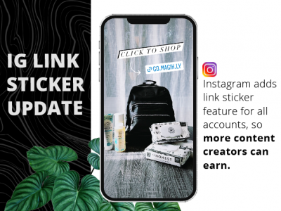 how to earn on instagram with link sticker