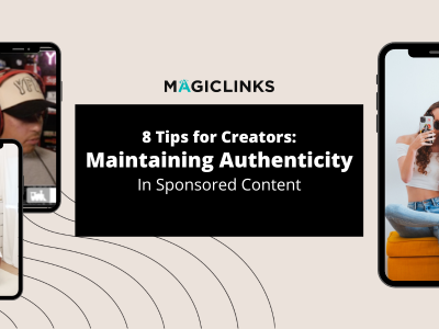 Title with creator images header: 8 tips for maintaining authenticity in influencer marketing for creators