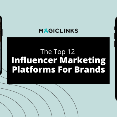 header for top 12 influencer marketing platforms for brands with brand logos