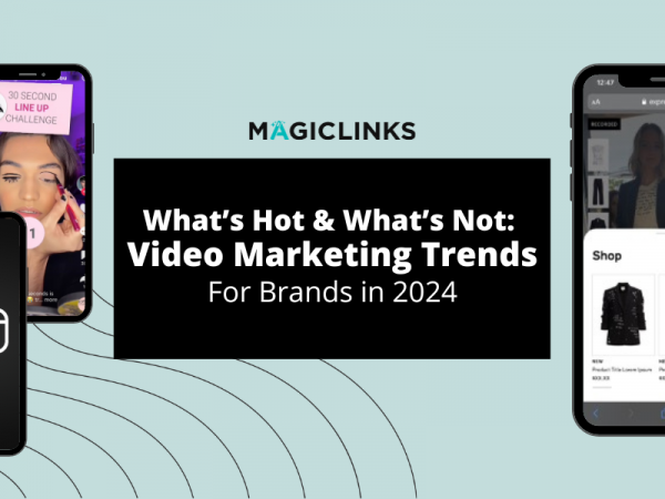Video marketing trends showing influencer content on phones header